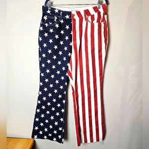 Judy Blue American flag flare jeans sz 14W